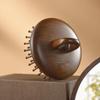 Tan Mujiang Kingwood Ring Hair Care Massage Comb