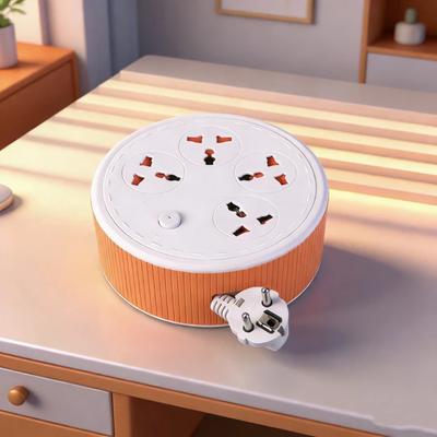 Universal Socket Power Strip – Portable Extension Cord with 2-Meter Cable, EU Plug