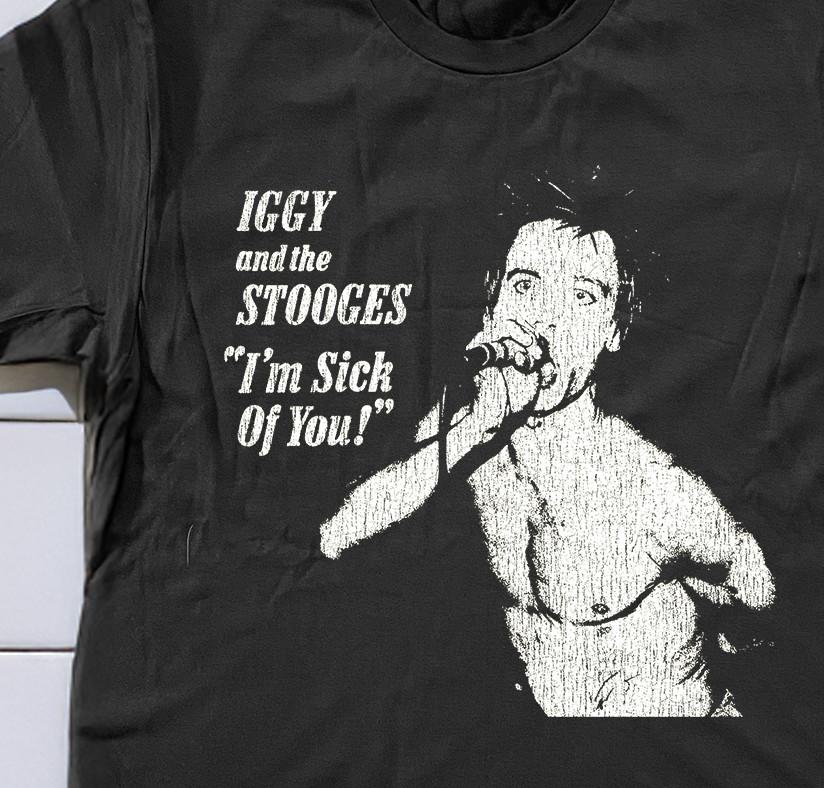 90 s Stooges Sick Of You Promo T-Shirt Black XXL S