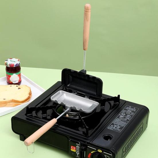 Hot Sandwich Maker Non-Stick Grilled Panini Maker Pan Aluminum Flip Cheese Maker Pan for Toast Waffle Pancakes Breakfast