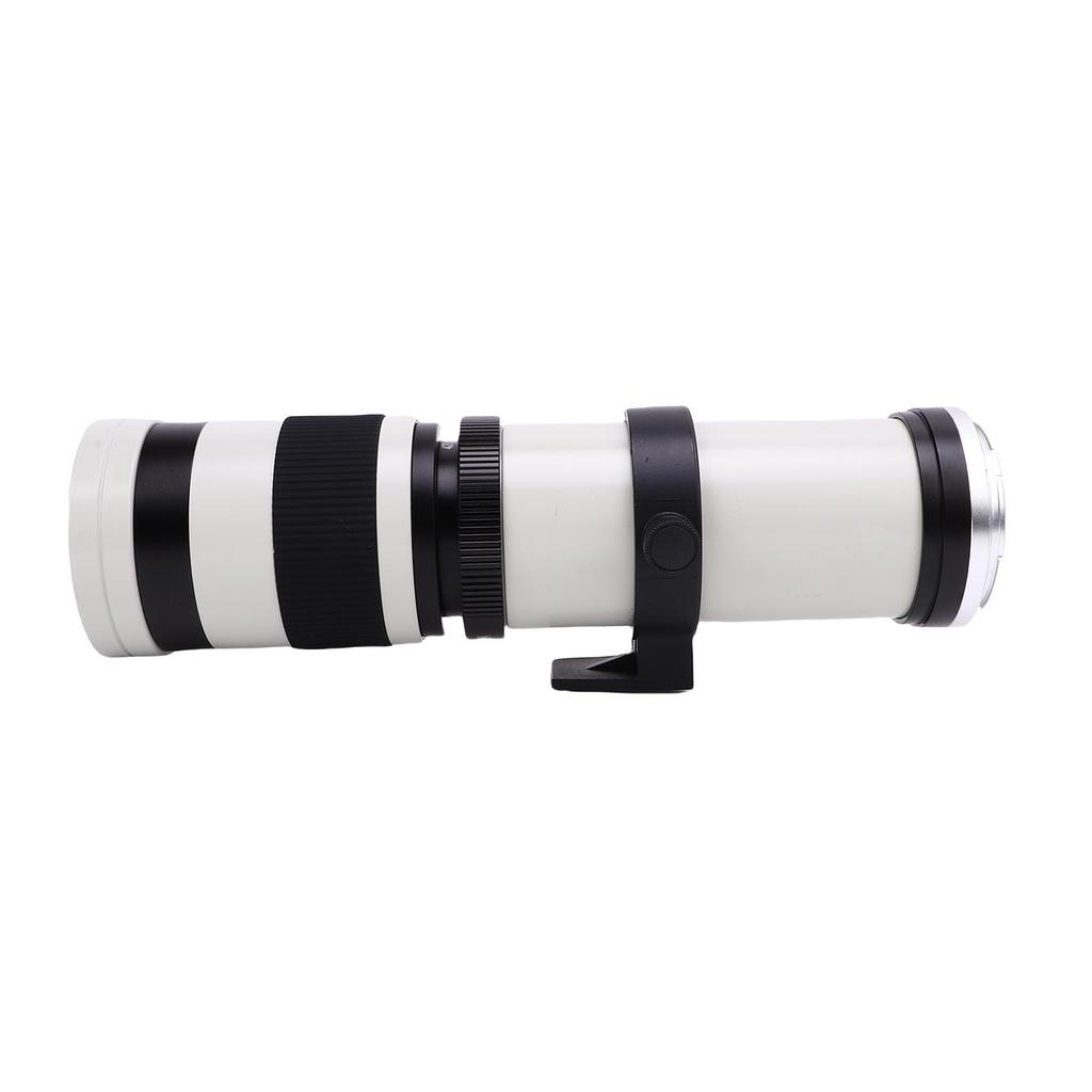 Obiettivo Zoom Teleobiettivo 420 800mm F8.3 Adatto per Fotocamere con Attacco EF EF S Messa a Fuoco Manuale Obiettivo per Fotocamera Lega di Alluminio Vetro Ottico