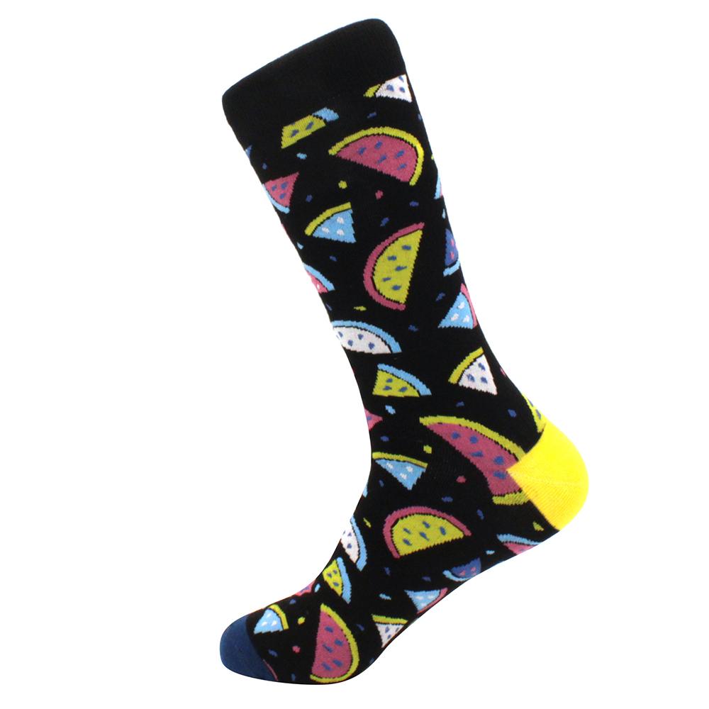 Fashion Funny Mens Socks Hip Hop Harajuku Kawaii Cartoon Cotton Socks Fruit Animal Beer Food Happy Casual Socks Gifts for Men