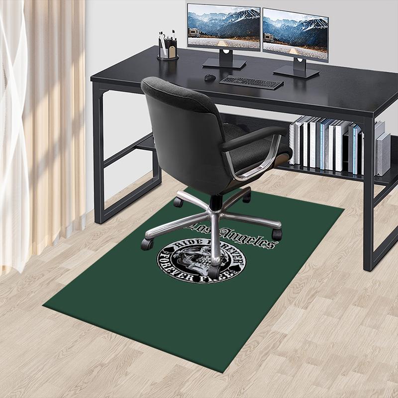 1pc Los Angeles Forever Free Home Office, Durable Polyester Floor Mat with Easy, Office Decor, Urban Style, Nonslip Backing
