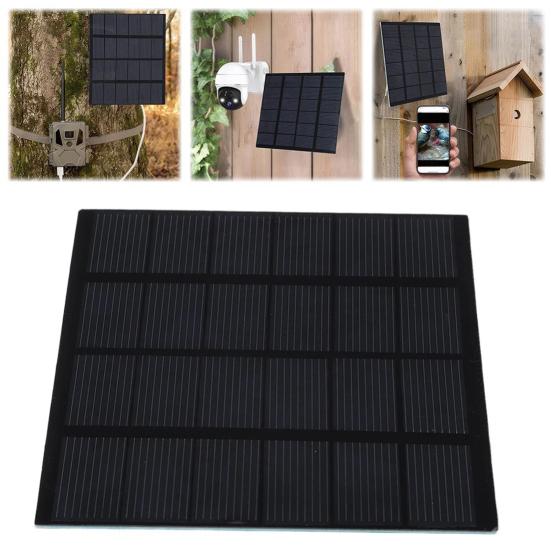 Portable Solar Panel Charger High Conversion Efficiency Universal Outdoor 1.5W 6V Emergency Power Panel for Phones Fans