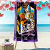 JoJo's Bizarre Adventure: Stardust Crusaders Beach Towel Outdoor Camping Beach Towel for Vacation Photos Swim Outdoor Pool Towel Absorbent Bath Towel