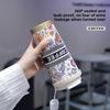 Bawangcha Tong Stainless Steel Inner Sleeve Double Drink Cup With Straw For Car Travel