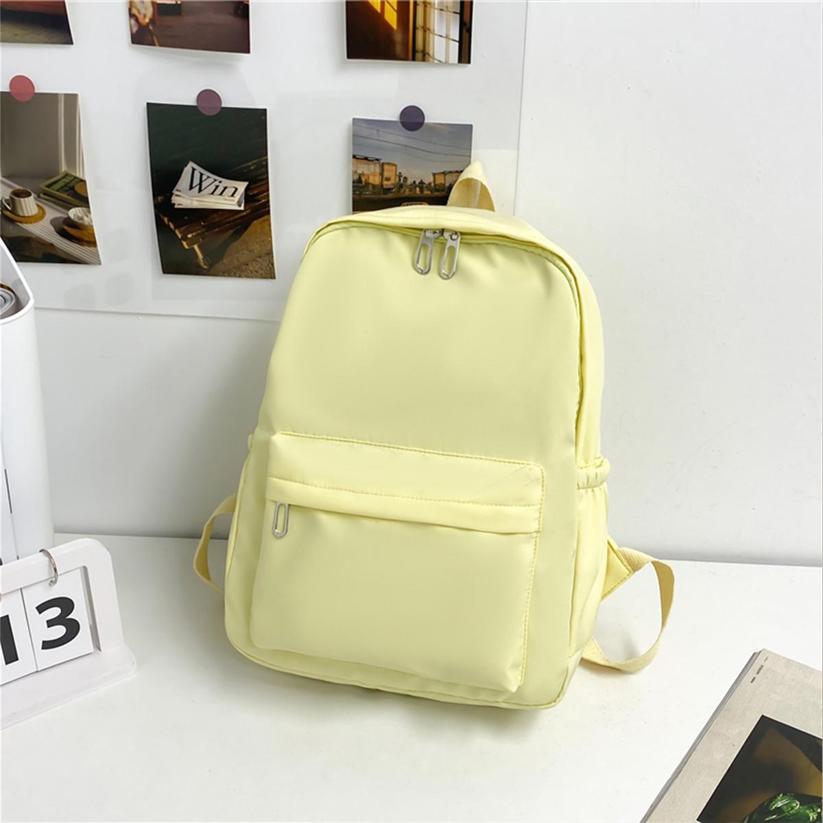 

Стильный рюкзак для женщин, легкая, вместительная, нейлоновая сумка через плечо с несколькими карманами для повседневного использования, рюкзак для ноутбука