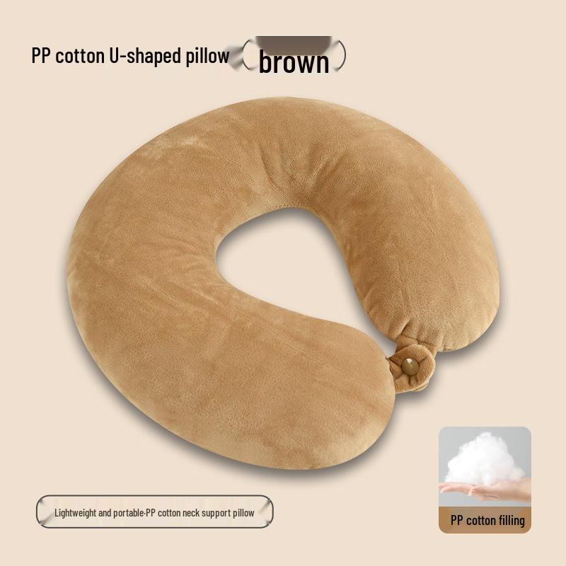 U-Shaped Foam Neck Pillow for Travel, Office Naps, and Car Support