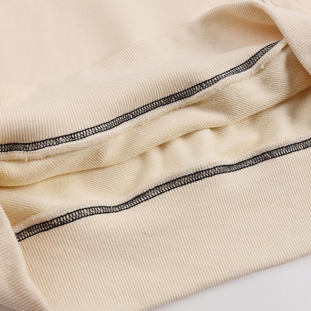 AMI 2025 Autumn and Winter New Letter Embroidery High-quality Cotton Hooded Sweatshirt Sweatshirt Couple Pullover