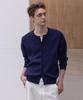 Decoroso Panel Rib Round Cardigan [Navy]
