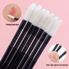 Compact Disposable Spiral Lip Brush - Portable Mini Cotton Swab for Lipstick & Gloss Application
