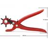 AEE4-Sewing Leather Belt Hole Puncher Pliers Hook Clamp 2/2.5/3/3.5/4/4.5MM Punch Size For Punching Hole Forceps Punch Tool