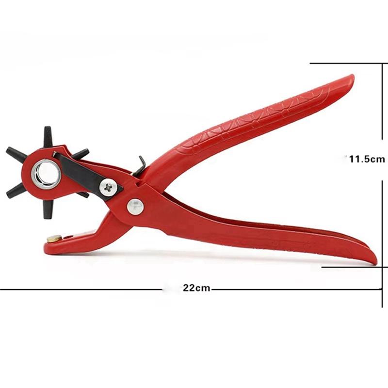 AEE4-Sewing Leather Belt Hole Puncher Pliers Hook Clamp 2/2.5/3/3.5/4/4.5MM Punch Size For Punching Hole Forceps Punch Tool