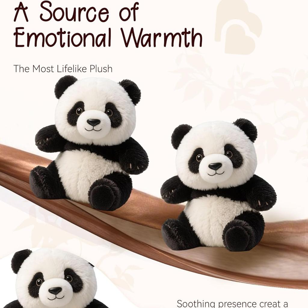 The Pandy– Emotional Healing On Demand, The Pandy Hug Motion - Ultra-Soft Emotional Support Stuffed Animal for Stress Relief & Comfort