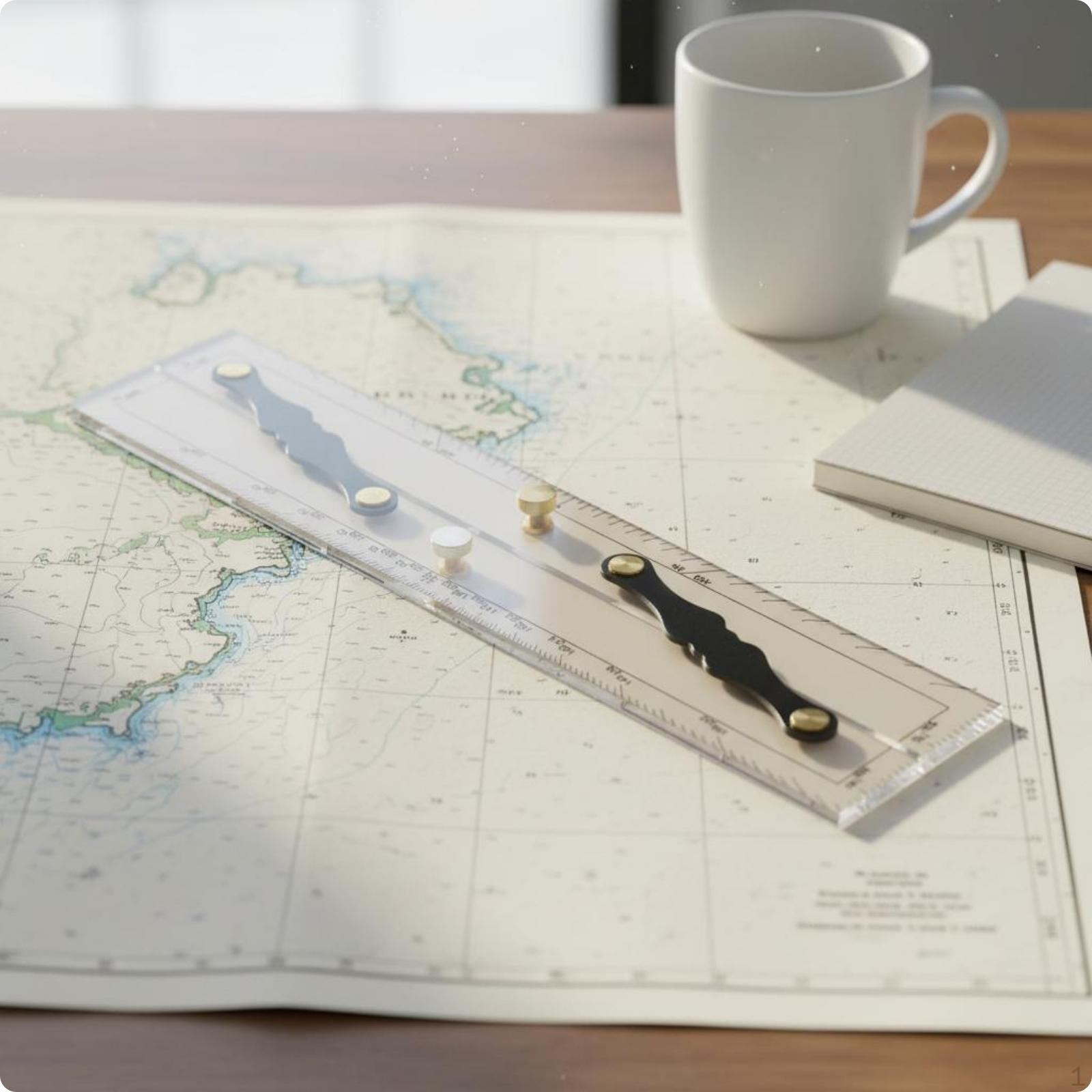 Marine Parallel Ruler MultiAngle Nautical Chart for Sailors, Captains 30CM Kewen Style 30CM Kewen Style
