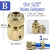 1pc 3/8" 1/2" 3/4" Brass Hose Adapter 16mm Quick Connector Irrigation Pipe Tube Connect Repair Joint Garden Watering Accessories