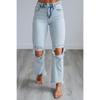 QICED Women's Fashion Casual Solid Color Print Pants & Capris