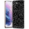 Transparent Phone Case Cover for Samsung Galaxy S25 S24 S23 S22 S20 S21 FE Ultra S24 S23 S10 S10E Plus Cute Cartoon Cat Pattern