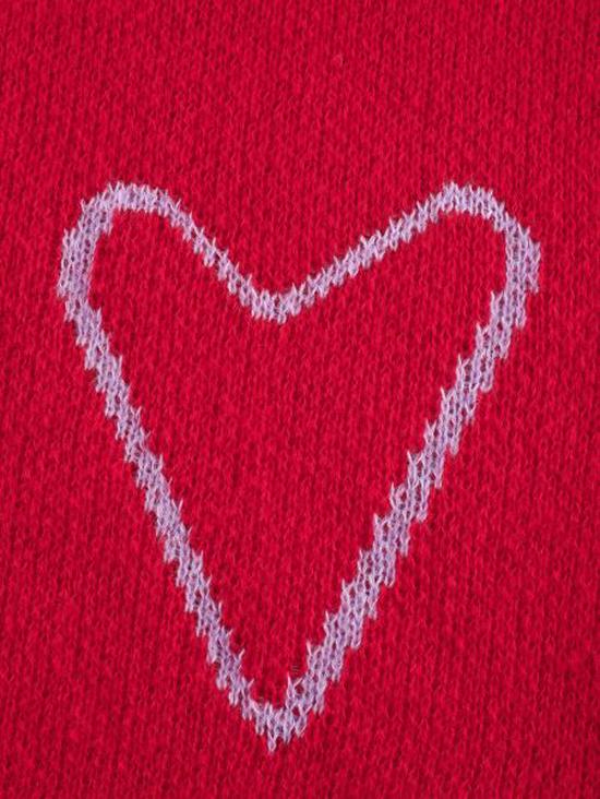 2025 Autumn European & American Celebrity Valentine's Peach Heart Color Block Sweater