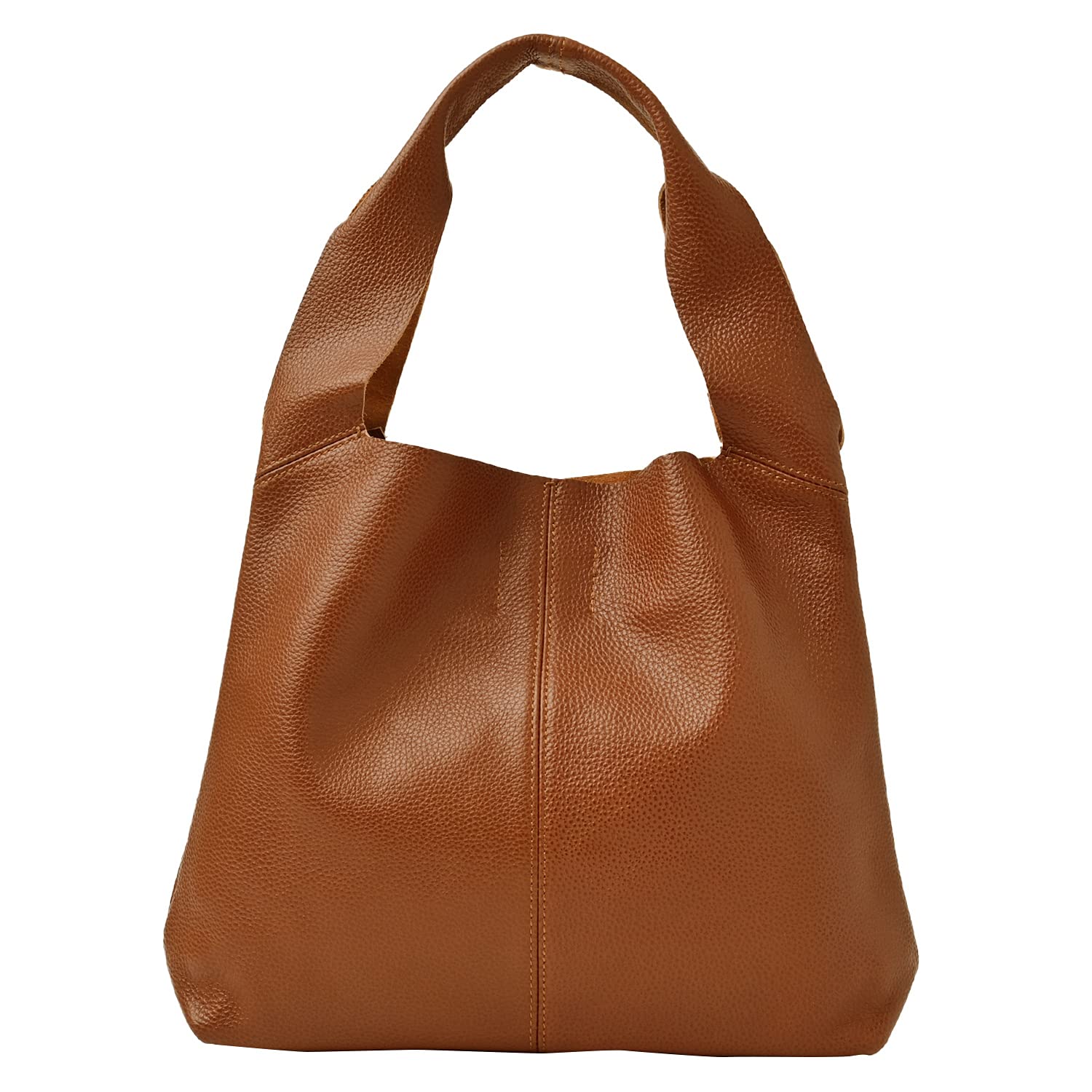 

Genuine Leather Tote Bag Leather Bag Commuting Small Petit Manon Brown [Notre Favorie] Women s коричневий