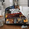 Grand Theft Auto Blanket Soft Warm Cozy Perfect for Picnics Seaside Couch All-Season Use Playful Design Gift for Travel Home Birthdays