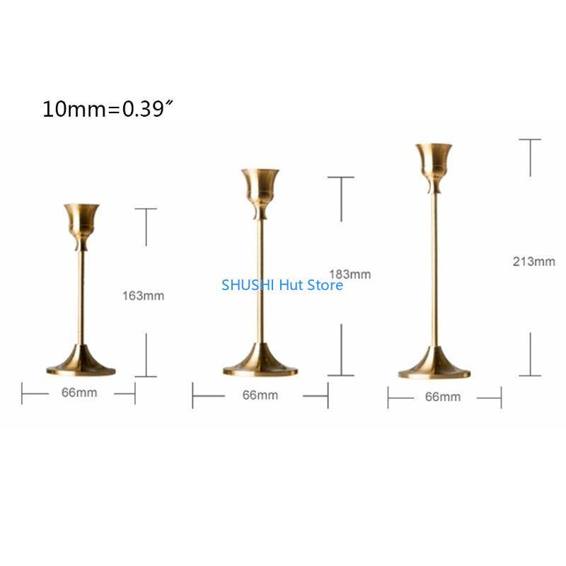 3pcs/set Candelabra Holder Wedding Table Centerpieces Stand Candelabrum D57B