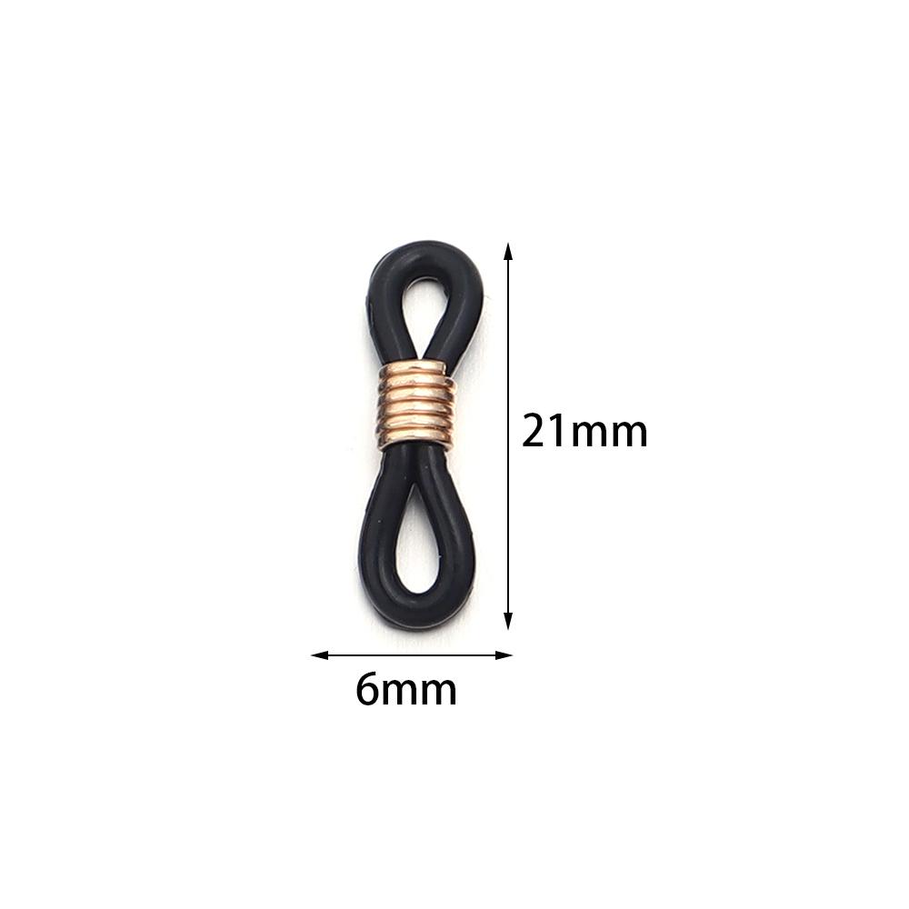 50pcs/Lot Eyeglass Chain Ends Eyeglasses Spectacles Chain Glasses Retainer Ends Rope Sunglasses Cord Holder Strap Loop Connector