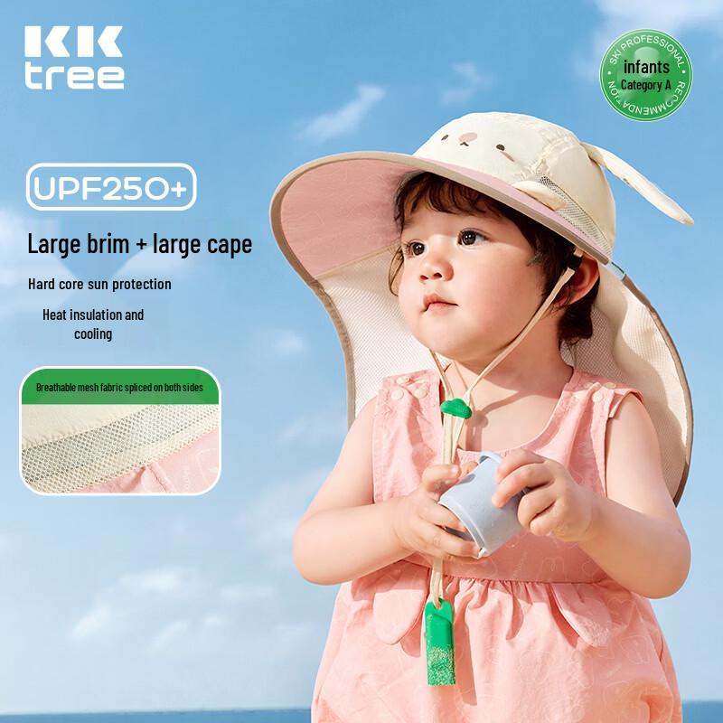 Kocotreekk Kids  Cartoon UV Protection Sun Hat with Neck Flap M (2-5 Years)