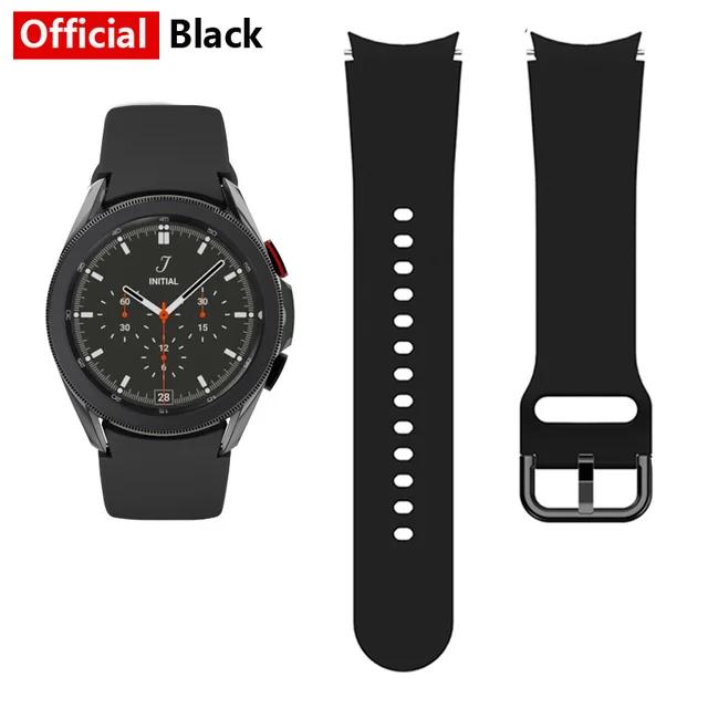 20mm Silicone Strap For Samsung Galaxy Watch 7/6/5/4 40mm 44mm Pro 45mm Bracelet Belt Galaxy Watch 6 4 Classic 47mm 46mm Correa