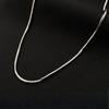Drawn Tassel Round Brand Snake Bone Chain Necklace with Simple Temperament, Bare Chain, Versatile and Layered Hip-hop