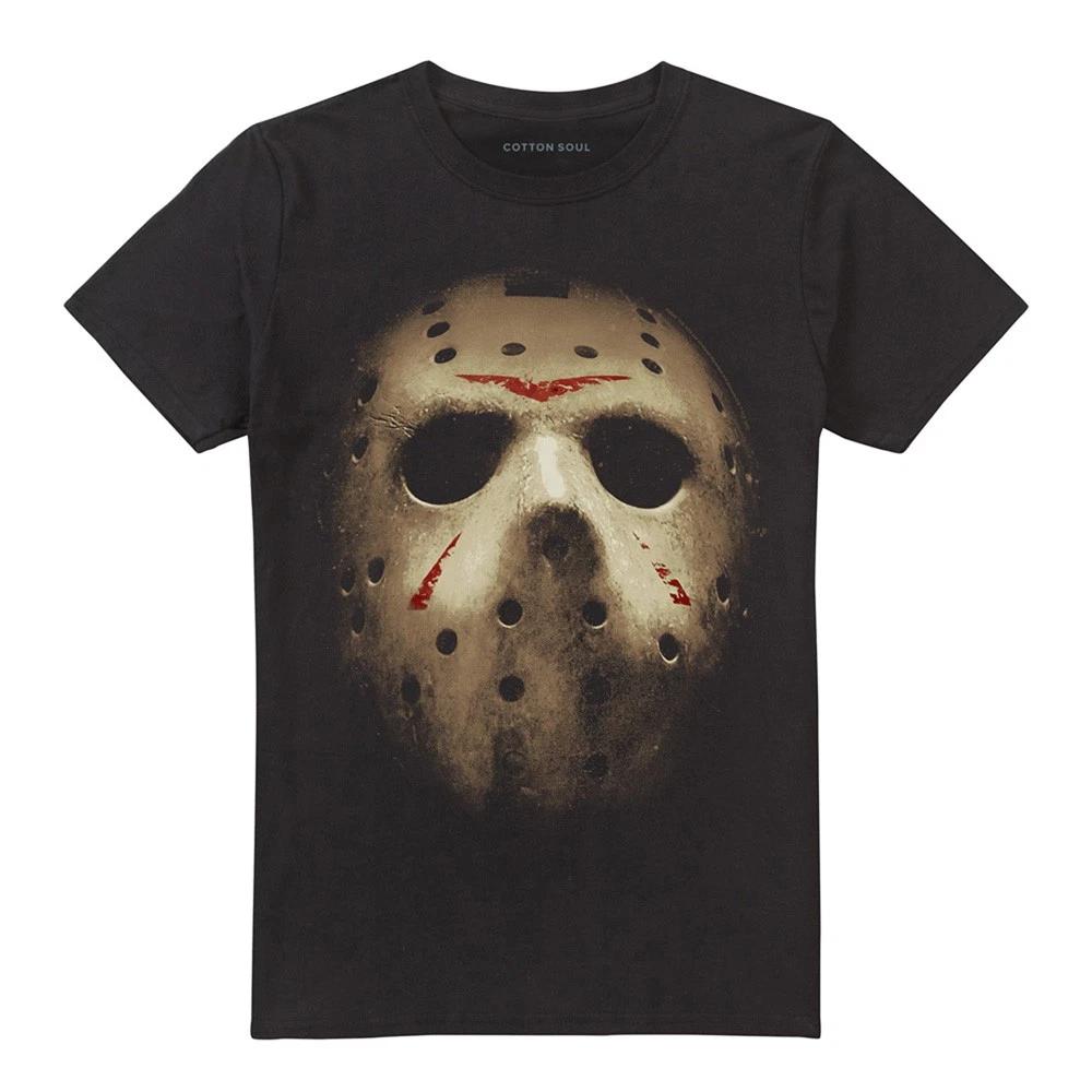 Friday The 13Th Jason Voorhees Large Face Mask Unisex T-Shirt S-5XL, Black