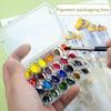 24 Grid 0.8ml Watercolor Pigment Packaging Box Portable Small Capacity Moisturizing Box Magnetic Seal