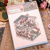 High Quality 20-Sticker Pack Miniature Ancient Style Landscape Stickers Decorative Materials for Home with Stacked Scenes