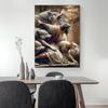 Jesus Christ Protect Flock Canvas Print Poster Vintage Wolf Sheep Art Prints Living Room Bedroom Wall Art Home Decor Poster