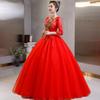 1011 New Solo Art Test Performance Host Chorus Stage Performance Uniform Fluffy Color Wedding Dress Summer