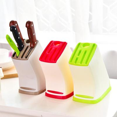 1pc Multi Functional Kitchen Knife Holder, Knife Storage Rack Scissors and Fruit Knives Organizer Kitchen