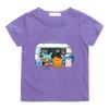 T-shirt con Stampa Cartoni Animati Toca Boca World 100% Cotone Moda Manga Fumetti Manica Corta Carine Ragazzi Ragazze Top Girocollo Magliette Bambini T-shirt Divertente Vestiti Estivi