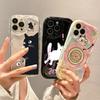 Cute Creative Music Cat Case for OPPO Reno 13F 12F 11F 13 12 11 8 Pro 5G 7 4G 5 6 Lite A57 A58 A77 A78 A79 5G A38 A18 Wave Cover
