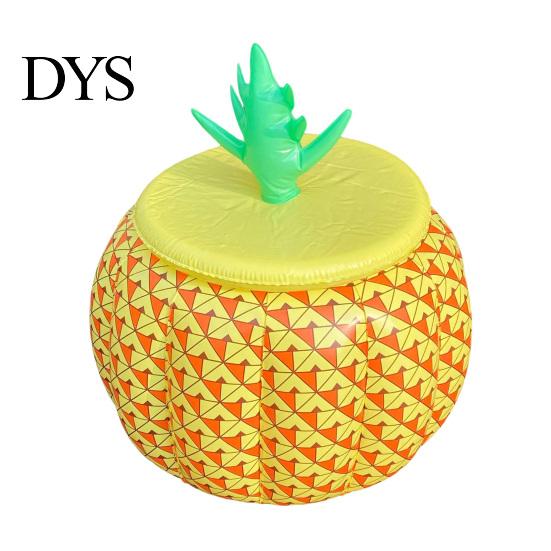 Cold-resistant Ice Bucket Inflatable Pineapple Bucket, with Covered, Heat And Cold Preservation Drink Sealed Cover Cooler, Thickened PVC for 1pc
