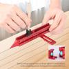 A96I-4 Sided Scribing Tool, Aluminum Alloy 4 Sided Scale Guiding Ruler, Leveling Ruler With Magnetic Base,For DIY,Woodworking