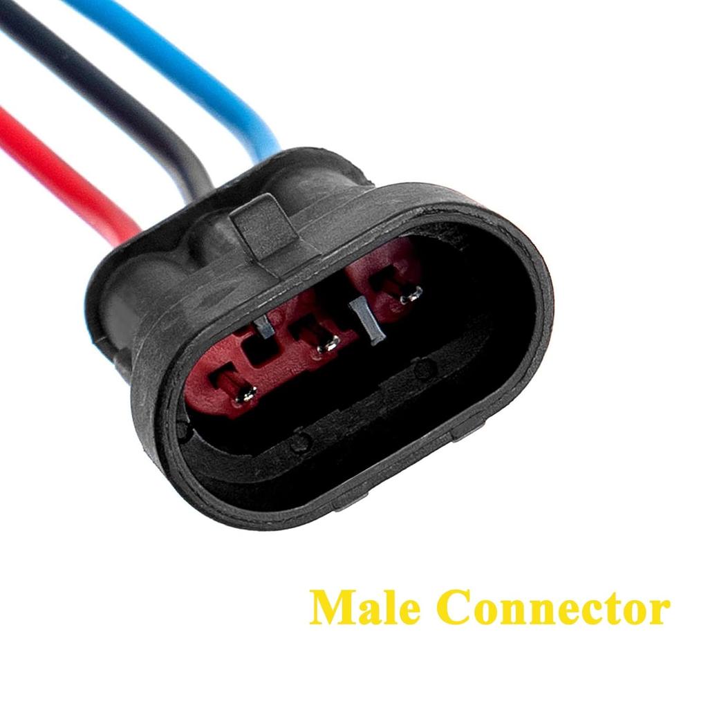 HYAT 3 Sets Car Waterproof Electrical Connector,18 AWG 3 Pin Plug Auto Electrical Wire Connectors Marine For Car, Truck, Boat, And Other Wire