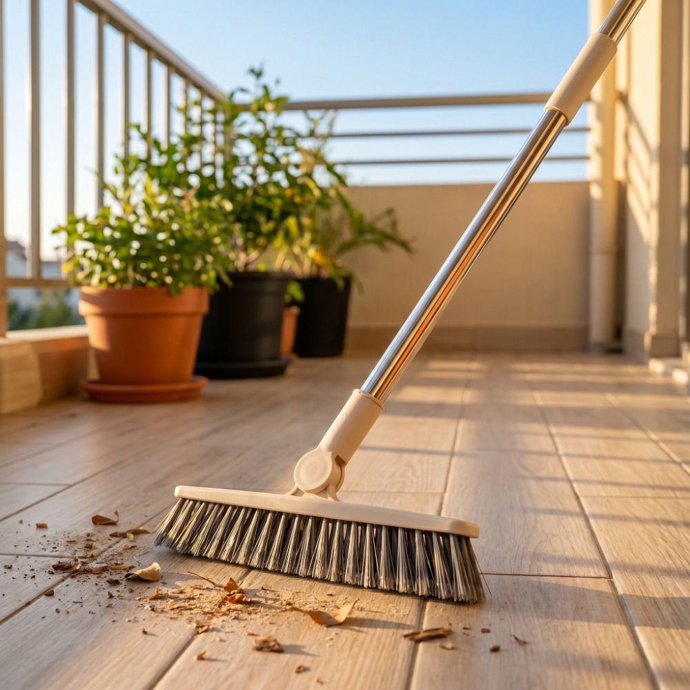 Hard Bristles Crevice Brush Long Handle Corner Crevice Mop Groove Tile Cleaning Brush Floor