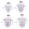 Graduated PS Plastic Measuring Cup Set