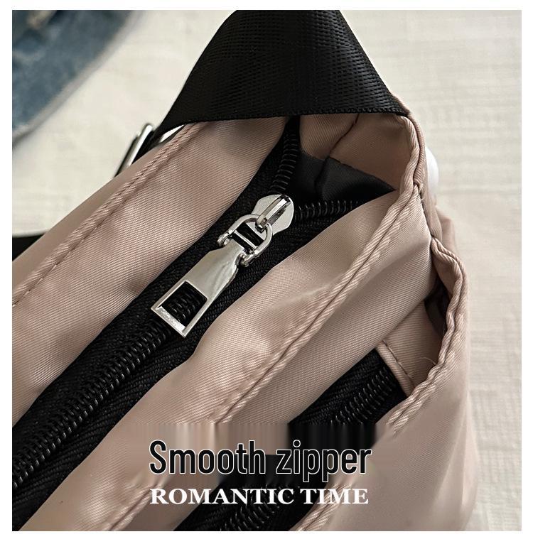 Women's Water-Repellent Nylon Crossbody Bag: Autumn/Winter Casual Solid Color Shoulder Bag