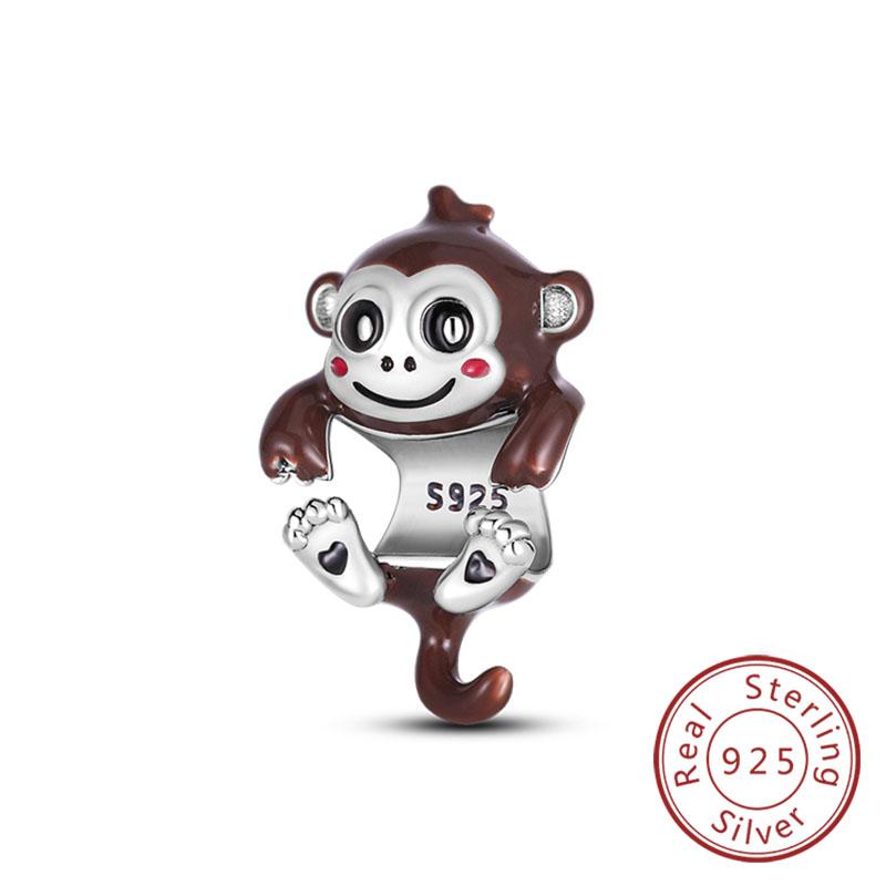 Fit Original Copper Charm Beads Cute Animal Puppy Dog Cat For Bracelet Diy Women Fine Jewelry Making