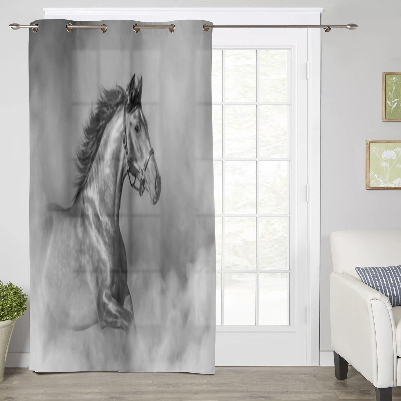 Лошадь в пустыне оконные шторы для гостиной спальни роскошные современные кухонные шторы — фото 2