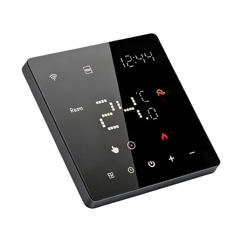 1pc Smart WiFi Thermostat Programmable Intelligent Temperature Control With Touchscreen For Water Floor Heating & Gas Boilers