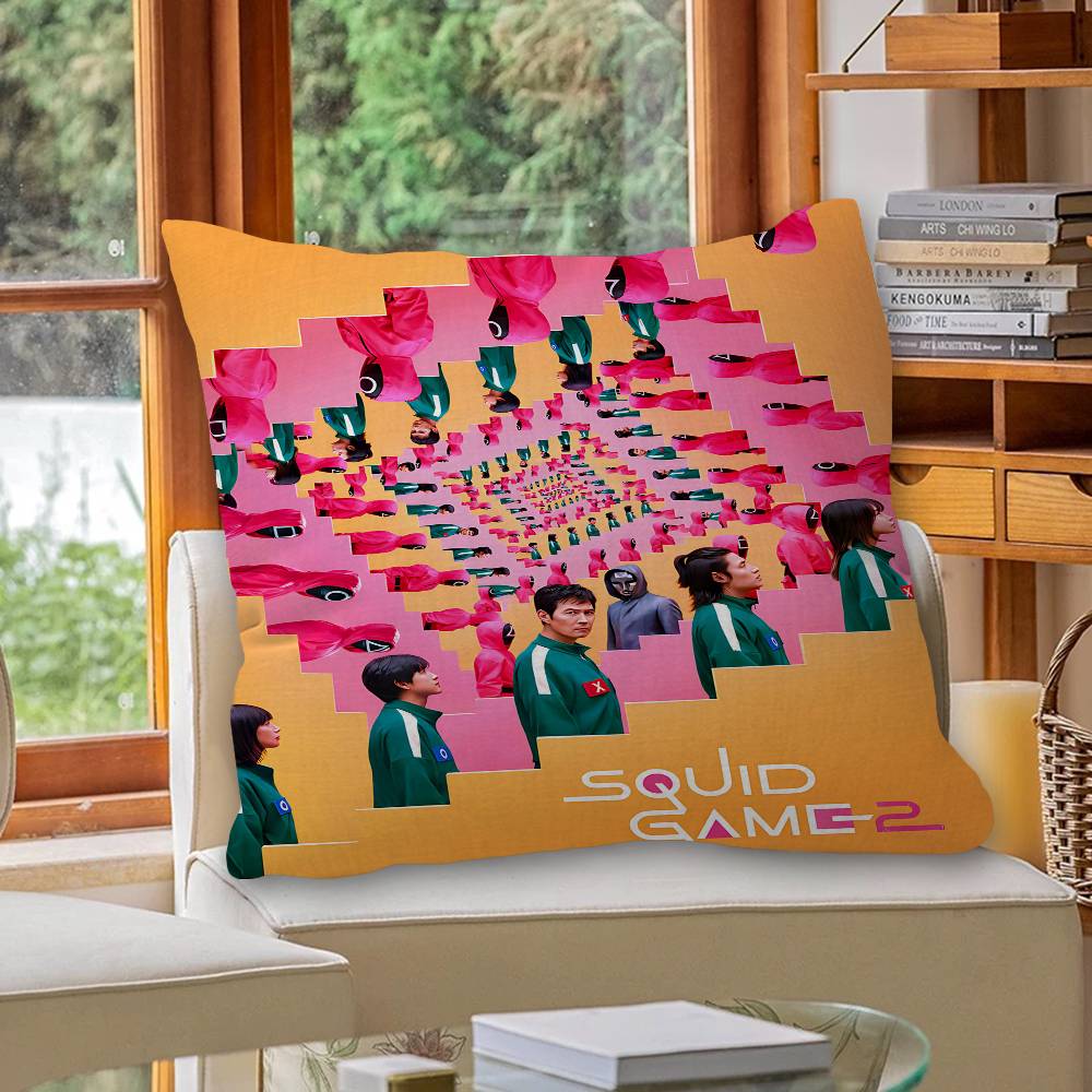 TV Game S-Squids Personalized Picture Text Home Decorative Pillows Household Gifts 45x45cm