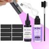 Kit Professionale per Extension Capelli UV con Lampada a Polimerizzazione Rapida, Protezioni Scudo Anti-UV, 30g di Colla e 30ml di Remover per Asciugatura Rapida, Completo per Salone & Casa