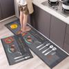 Tappetino da cucina Tappeto a striscia lunga per corridoio della camera da letto Tappeto morbido e antiscivolo Tappetino per ingresso Accessori da cucina